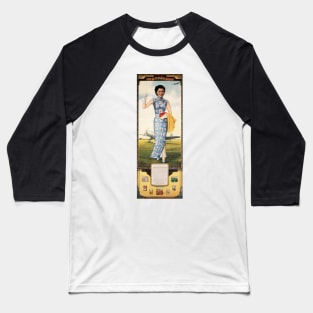 Vintage Chinese Cigarettes Calendar Advertisement Poster Chi Tung Tobacco Company Baseball T-Shirt